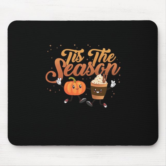 Retro Fall Tis The Season Mousepad (Vorne)