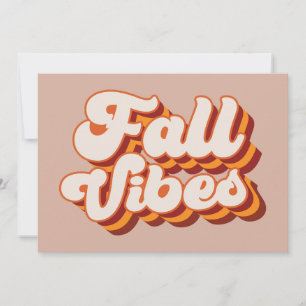 Retro Fall Vibes Karte