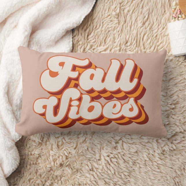 Retro Fall Vibes Lendenkissen (Decke)