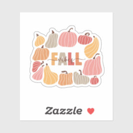 Retro Fall Vibes Tasse mit Niedlichen farbigen Pum Aufkleber