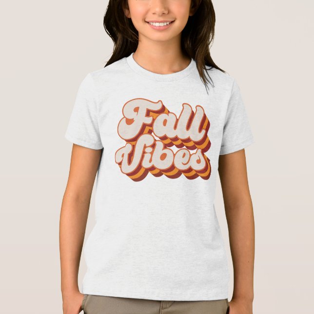 Retro Fall Vibes Tri-Blend Shirt (Vorderseite)