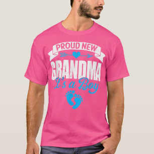 Retro Familie stolz auf neue Oma Es ist ein Junge T-Shirt