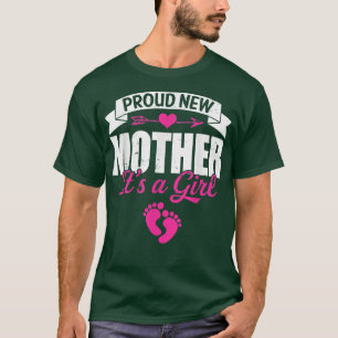 Retro Familie stolz neue Mutter Es ist ein Mädchen T-Shirt