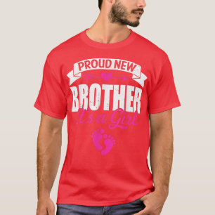 Retro Familie stolz neuer Bruder Es ist ein Mädche T-Shirt
