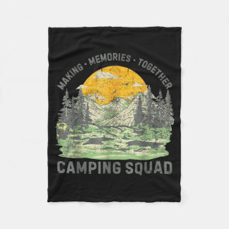Retro-Familien-Camping-Crew Est 2025 Camper Camp C Fleecedecke