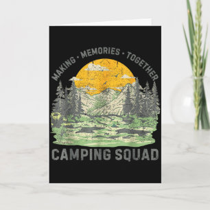 Retro-Familien-Camping-Crew Est 2025 Camper Camp C Karte