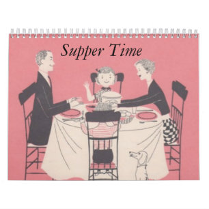 Retro Familien-Kalender Kalender