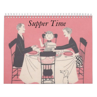 Retro Familien-Kalender Kalender
