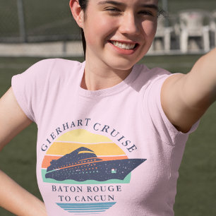 Retro Family Cruise Tour Matching Urlaub T-Shirt