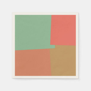 Retro-Farb-Moderne geometrische Muster #8 Serviette