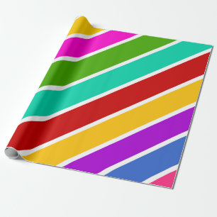 Retro-Farbbandmuster Geschenkpapier