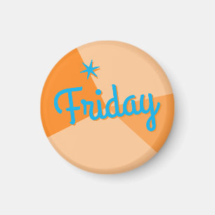 Retro-Farbblockplaner Magnet