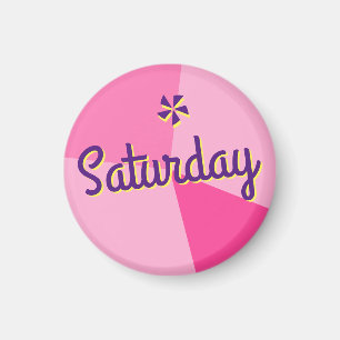 Retro-Farbblockplaner Magnet