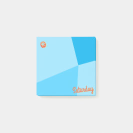 Retro-Farbblockplaner Post-it Klebezettel