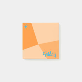 Retro-Farbblockplaner Post-it Klebezettel