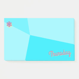 Retro-Farbblockplaner Post-it Klebezettel