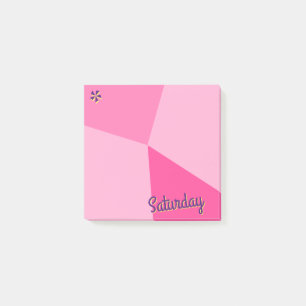 Retro-Farbblockplaner Post-it Klebezettel