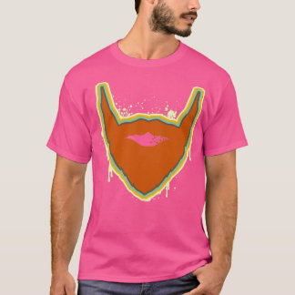 Retro-Farben im Stil städtischer Straßenkunst T-Shirt