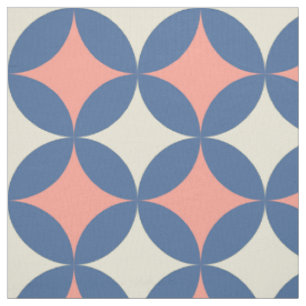 Retro Farben Mitte Jahrhundert Moderne Kreise Stoff