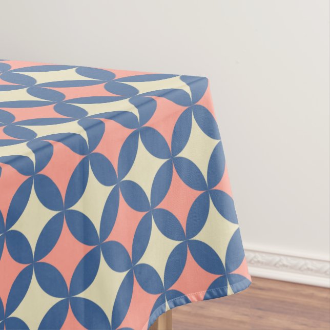 Retro Farben Mitte Jahrhundert Moderne Kreise Tischdecke (Beispiel)