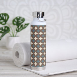 Retro Farben Mitte Jahrhundert Moderne Kreise Trinkflasche