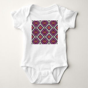 Retro Farben, Stamm Navajo Design. Baby Strampler