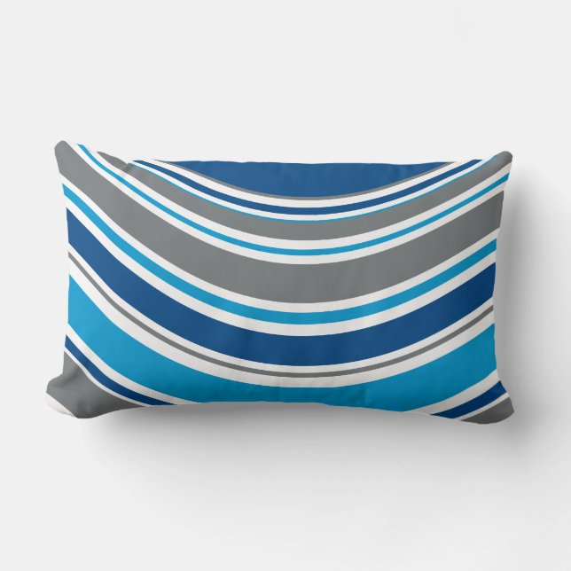 Retro-Farben Waves  Lendenkissen (Vorderseite)
