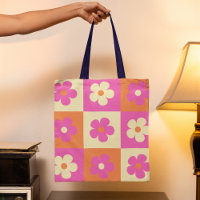 Retro farbenfrohe BOHO Blumenmuster
