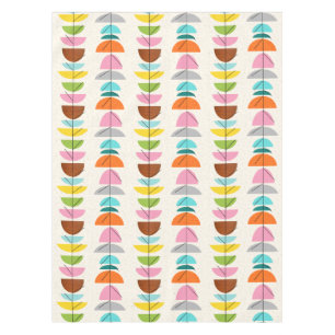Retro farbenfrohe Nester Tableteklappen Tischdecke