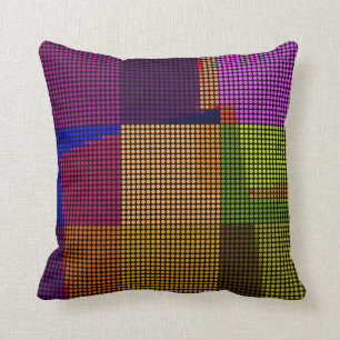 Retro Farbenfrohe Polka Dots Pop Art Pillow Kissen