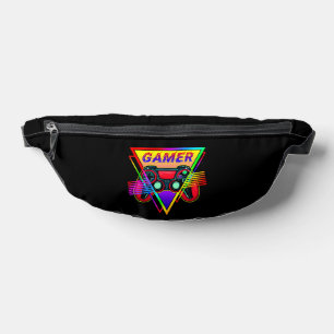 Retro farbenfrohe Rainbow Gamer Computerspiel Bauchtasche