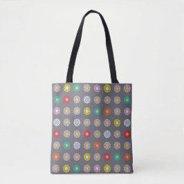 Retro-farbige Blume Tasche