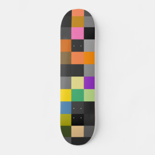 Retro-farbige Checkerboard Skateboard