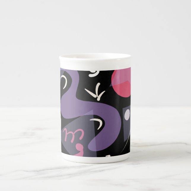 Retro-farbige China Tasse (Vorderseite)