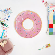 Retro-farbige Donut-Muster Minimalist Party-Spaß