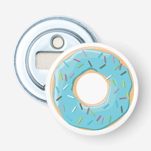 Retro-farbige Donut-Muster Minimalist Party-Spaß Flaschenöffner