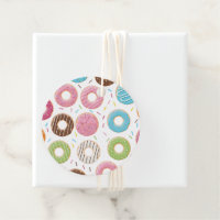 Retro-farbige Donut-Muster Minimalist Party-Spaß