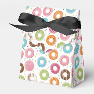 Retro-farbige Donut-Muster Minimalist Party-Spaß Geschenkschachtel