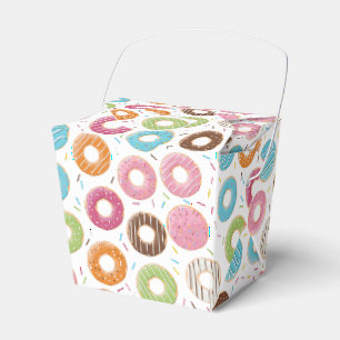Retro-farbige Donut-Muster Minimalist Party-Spaß Geschenkschachtel