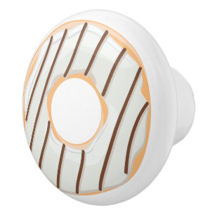 Retro-farbige Donut-Muster Minimalist Party-Spaß Keramikknauf