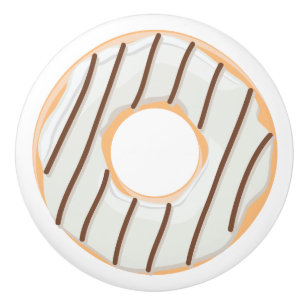 Retro-farbige Donut-Muster Minimalist Party-Spaß Keramikknauf