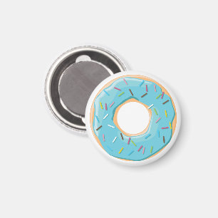 Retro-farbige Donut-Muster Minimalist Party-Spaß Magnet