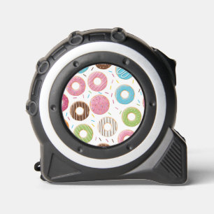 Retro-farbige Donut-Muster Minimalist Party-Spaß Maßband