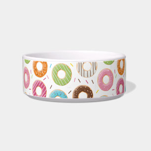 Retro-farbige Donut-Muster Minimalist Party-Spaß Napf