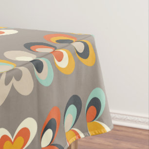 Retro-farbige geometrische Formen – moderne Ästhet Tischdecke