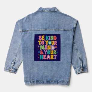 Retro-farbige Jacke 'Sei freundlich zu deinem Geis