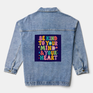 Retro-farbige Jacke 'Sei freundlich zu deinem Geis