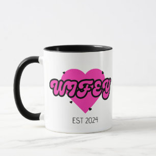 Retro Farbige Kalligraphie Tasse