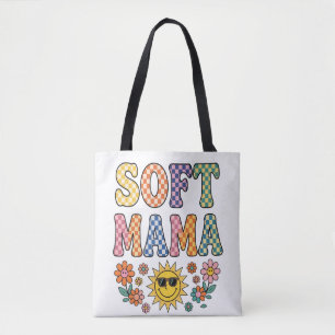 Retro Farbige Karierte Soft Mama PNG - Vintage S Tasche