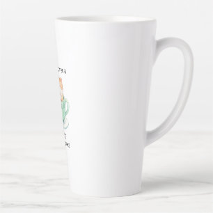 Retro-farbige Katze mit individuellem Namen Leseka Milchtasse